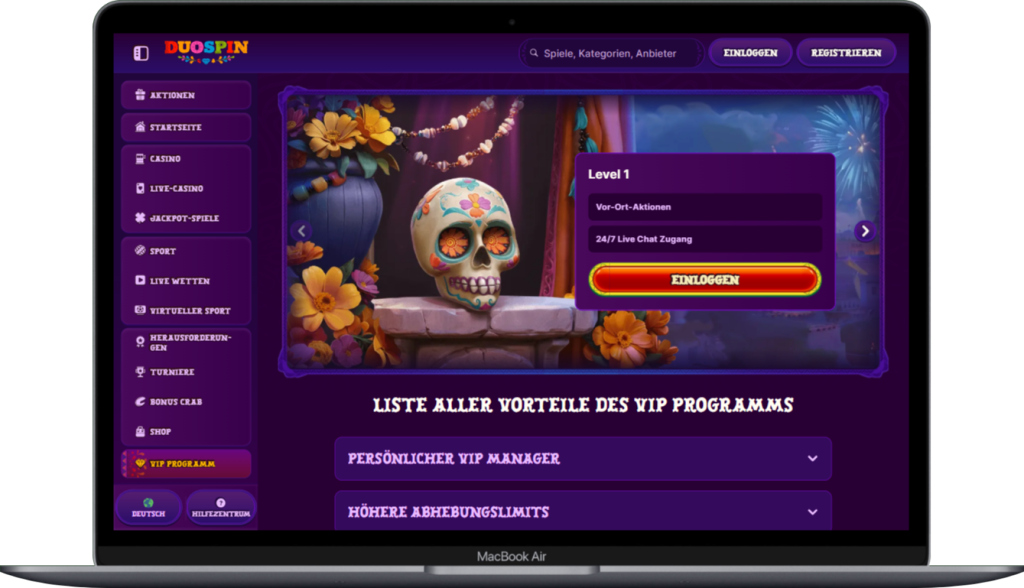 Duospin Casino VIP und Loyalitätsprogramm